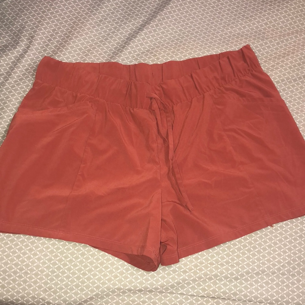 Rust colored all in motion active shorts